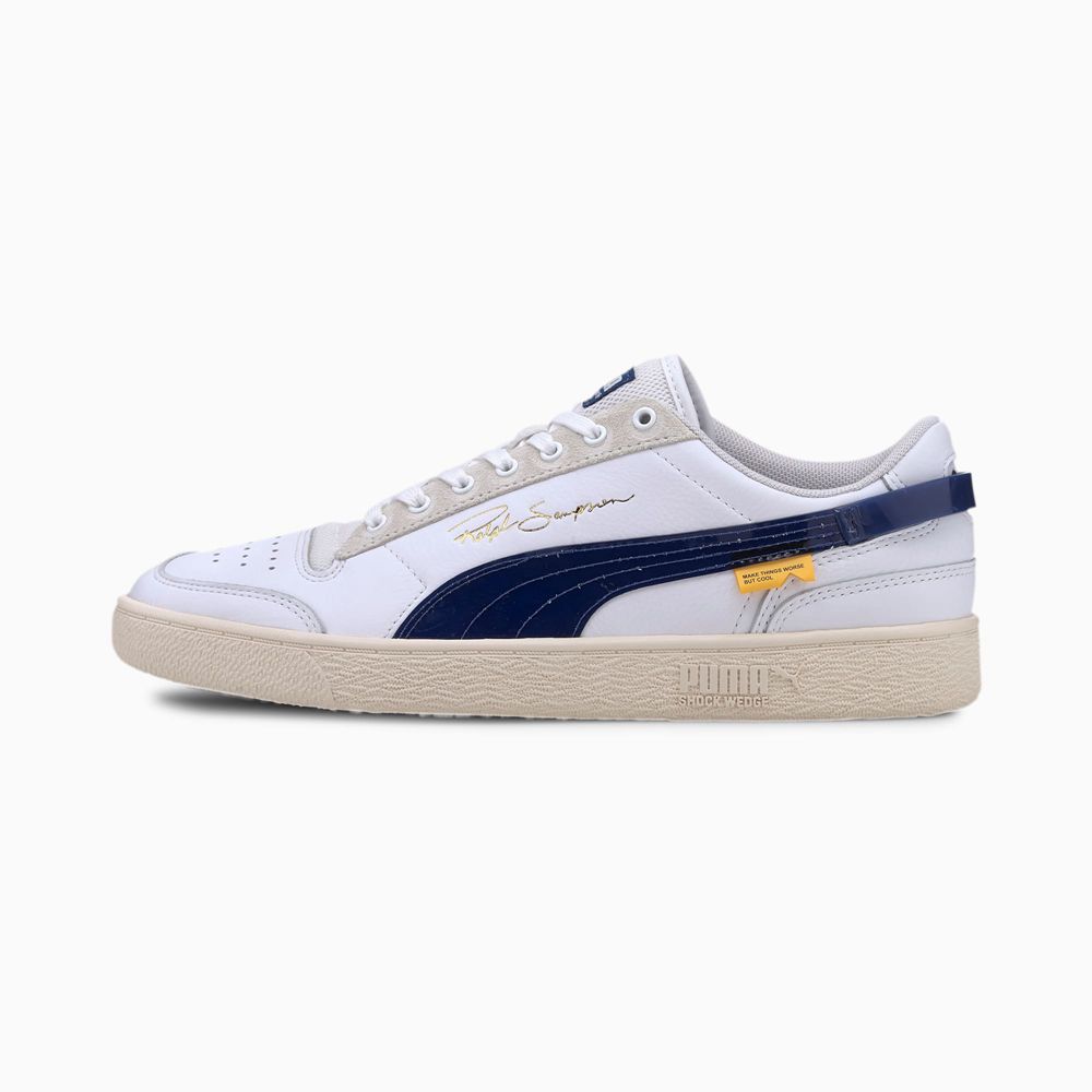 Puma x RANDOMEVENT Ralph Sampson Lo Férfi Kosárlabda Cipő - Fehér/Kék ( Hungary - LOASK5968 )